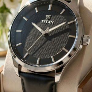 Titan Executive Leather Watch